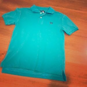 Chaps (10-12) aqua polo with 2 buttons